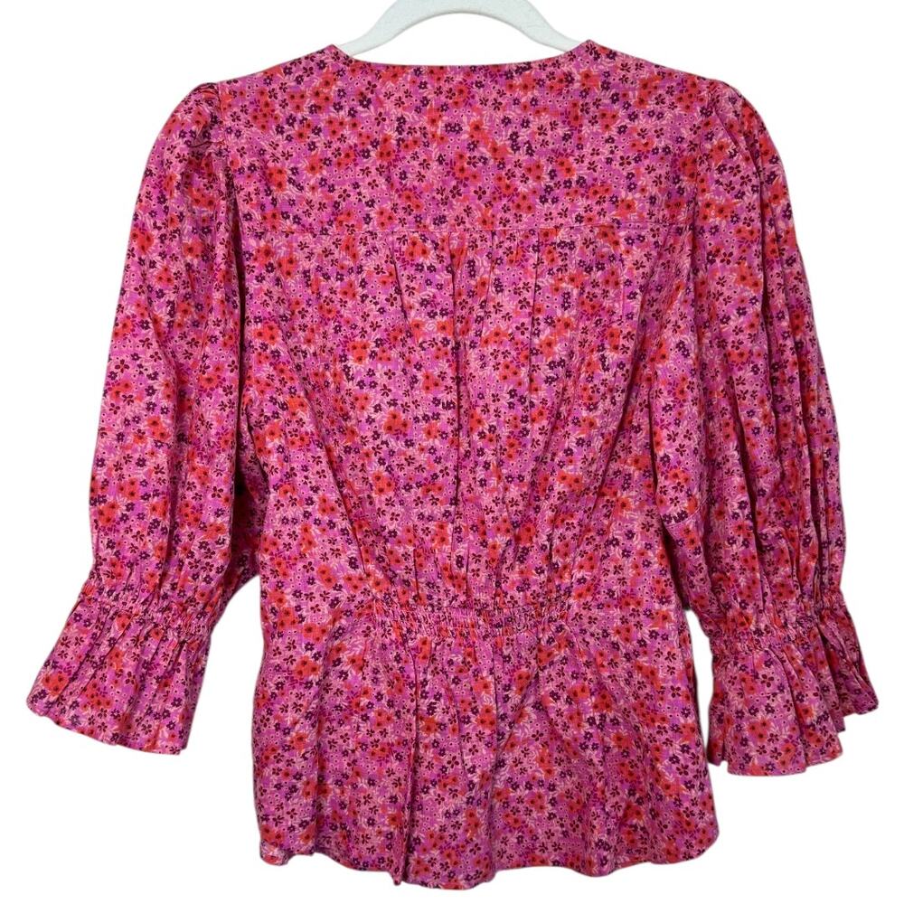 Free People I Found You Print Blouse in Party Combo NWT - Picture 4 of 15
